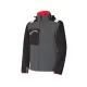 ISSALINE Posh softshell lélegző kabát vízálló cipzárral antracit/fekete 4XL