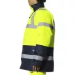 ISSALINE TESSINO Hi-Vis jólláthatósági parka/kabát sárga/kék-XL