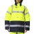 ISSALINE TESSINO Hi-Vis jólláthatósági parka/kabát sárga/kék-XXL