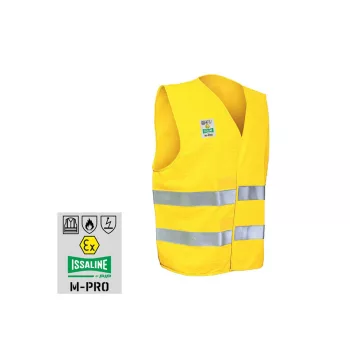   ISSALINE M-Pro minősített jólláthatósági mellény citrom/neon M/L