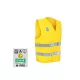 ISSALINE M-Pro minősített jólláthatósági mellény citrom/neon M/L