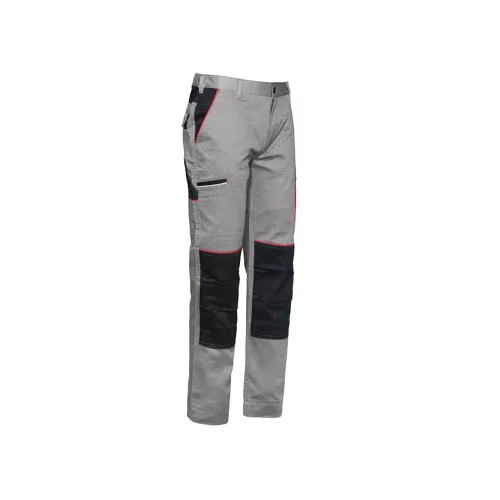 ISSALINE Boom stretch kevert szálas derekasnadrág szürke 4XL