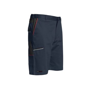 ISSALINE Boom stretch kevert szálas bermuda kék/fekete 3XL