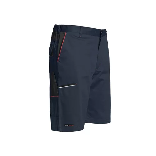 ISSALINE Boom stretch kevert szálas bermuda kék/fekete 4XL