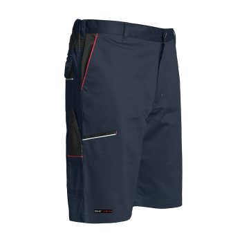   ISSALINE Boom stretch kevert szálas bermuda rövidnadrág kék/fekete L