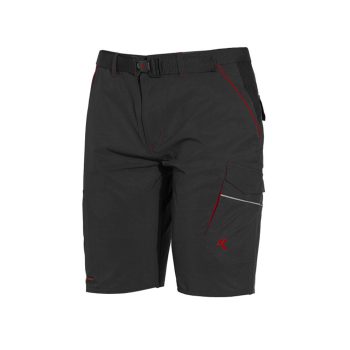   ISSALINE Boom 4-way nyári stretch softshell bermuda antracitszürke/fekete 5XL