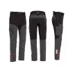 ISSALINE Wise 4-way stretch softshell nadrág lengő zsebekkel – dobozban antracitszürke/fekete
