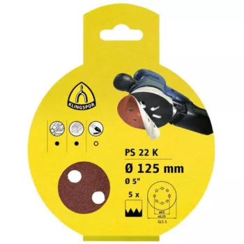   Klingspor PS 22 K excenter csiszolópapír tépőzáras GLS 5 P120 125mm (5db/csomag)