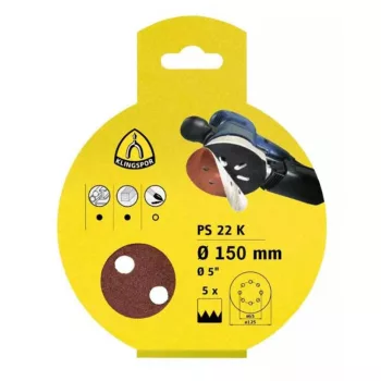   Klingspor PS 22 K excenter csiszolópapír tépőzáras GLS 51 P40 150mm (5db/csomag)
