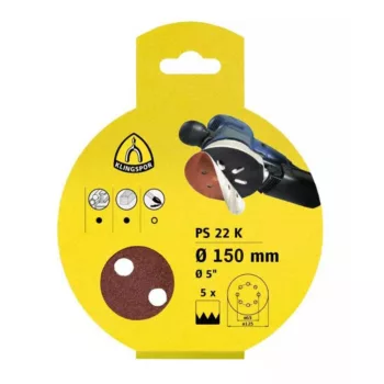   Klingspor PS 22 K excenter csiszolópapír tépőzáras GLS 51 P180 150mm (5db/csomag)