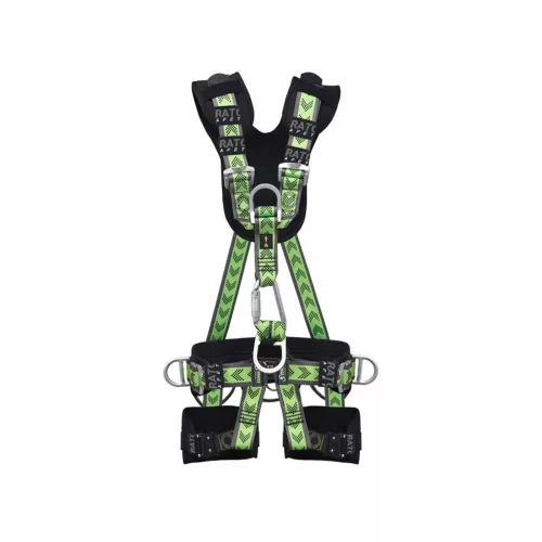 Kratos kényelmes kétpontos pilótazáras heveder automatikus csatokkal fekete/zöld L/XXL