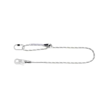   Kratos 2 m hosszú rögzítőpánt +munkapozícionáló, +2 csavaros acélkarabiner, 17mm nyitótávolsággal fehér