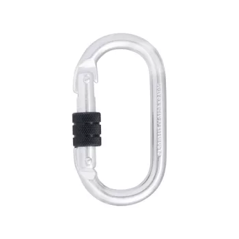  Kratos csavarosan zárható acél karabiner, 18mm nyitótávolsággal fém