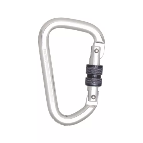 Kratos alumínium csavaros reteszelő karabiner 22,5mm nyílással fém