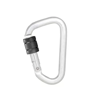 Kratos csavarmenetes karabiner 18,5mm nyílással fém