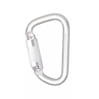   Kratos alumínium karabiner, negyedfordulatos zárral, 21mm nyitótávolsággal fém
