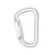 Kratos alumínium karabiner, negyedfordulatos zárral, 21mm nyitótávolsággal fém