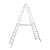 Krause Stabilo két oldalon járható létra, létrafokos 2x14 fokos