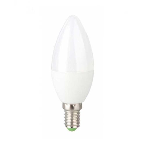 Tracon gyertya burájú LED fényforrás, tejüveg, 230 V, 50 Hz, 8 W, 2700 K, E14, 570 lm