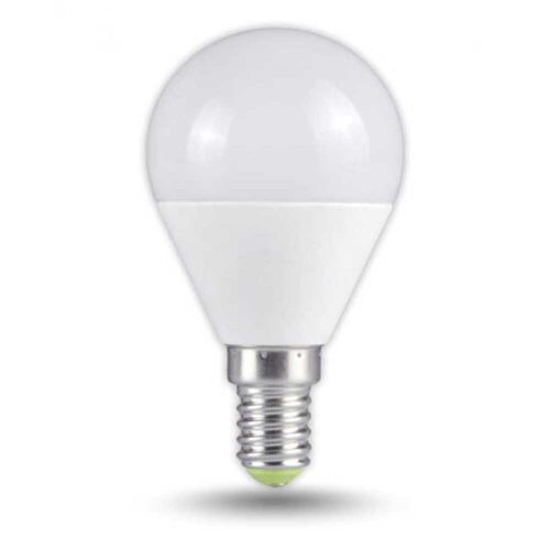 Tracon gömb búrájú LED fényforrás, 230VAC, 5 W, 4000 K, E14, 380 lm