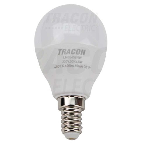 Tracon gyertya burájú LED fényforrás, 230 V, 50 Hz, 8 W, 4000 K, E14, 720 lm,