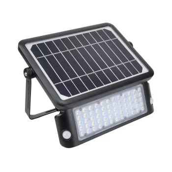   Tracon napelemes LED fényvető mozgásérzékelővel, 10W, 4000K, 1080 lm, IP65