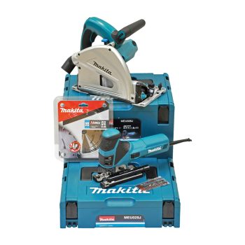   Makita gépszett MEU029J (SP6000 merülő körfűrész + 4351FCT szúrófűrész)