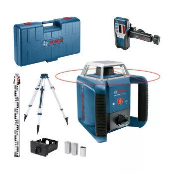   Bosch forgólézer GRL 400 H + BT170 HD állvány+ GR 240 + LR 1 vevő (szett)