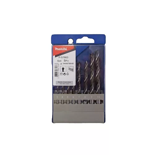 Makita általános fafúrószár készlet 3-10mm 8 részes