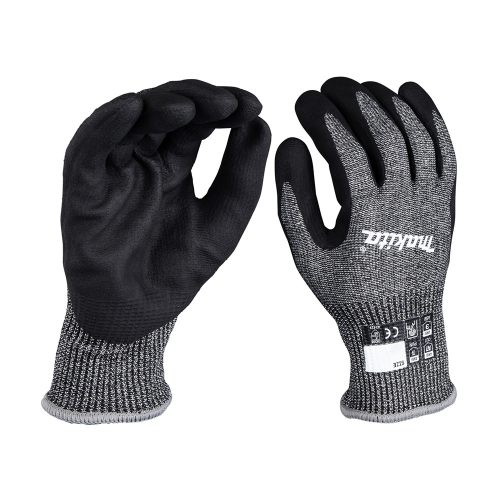 Makita munkavédelmi kesztyű mártott NITRIL bevonattal 7-es vágásbiztos (XL) 10