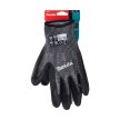 Makita munkavédelmi kesztyű mártott NITRIL bevonattal 7-es vágásbiztos (XL) 10