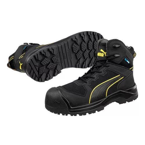 Puma Rock HD CTX Mid S7S FO SR munkavédelmi bakancs Fekete