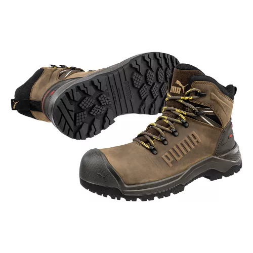 Puma Iron HD Brown Mid S3S FO LG SR munkavédelmi bakancs Barna