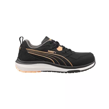   Puma Stepper BLK/Peach Low S3S ESD HRO SR női munkavédelmi cipő - 36