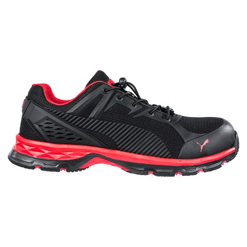 Puma Fuse Motion 2.0 Red low S1P ESD HRO SRC munkavédelmi cipő Fekete/Piros - 45