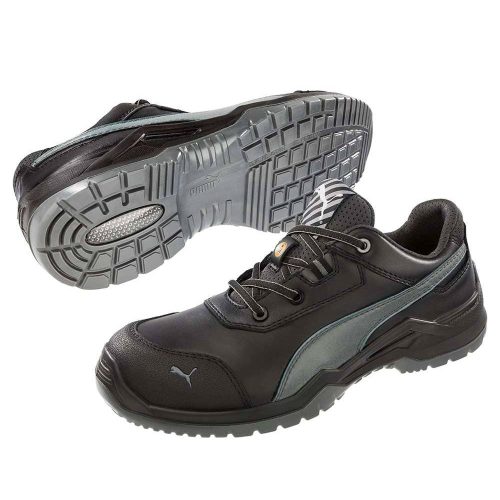 Puma Argon RX Low S3 ESD SRC Védőcipő Fekete/Szürke - 40