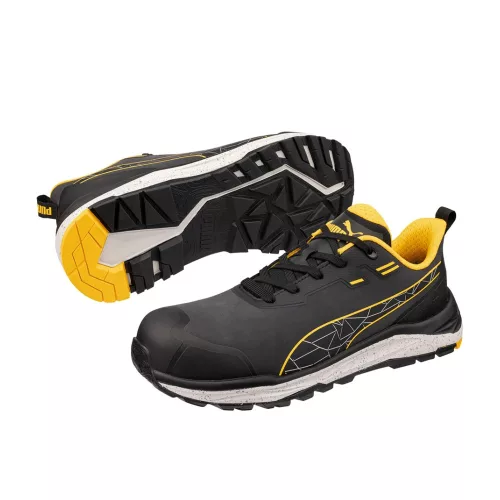 Puma XPLORE LOW S3S ESD FO HRO SR munkavédelmi cipő antracit-sárga 44