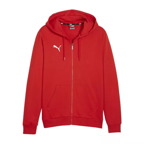 Puma teamGOAL cipzáras kapucnis melegítőfelső Piros