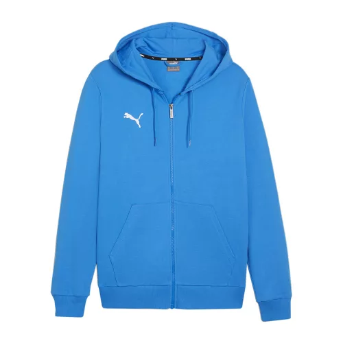 Puma teamGOAL cipzáras kapucnis melegítőfelső Kék