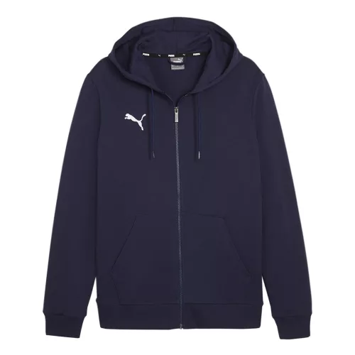 Puma teamGOAL cipzáras kapucnis melegítőfelső Sötétkék