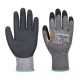 Portwest A106 Grip 10 Latex megerősített hüvelykujjas kesztyű (12 pár) Szürke/Fekete - S