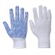 Portwest A111 PVC pontozott kesztyű Fehér/Kék - XL