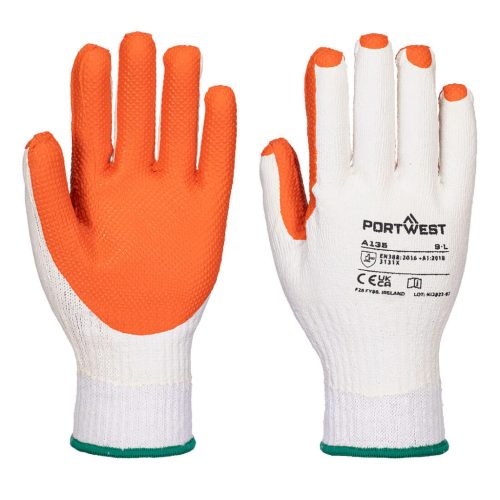 Portwest A135 Tough Grip kesztyű Sárga/Narancs - L