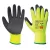 Portwest A140 Thermal latex mártott kesztyű Sárga/Fekete - XS