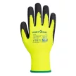 Portwest A140 Thermal latex mártott kesztyű Sárga/Fekete - XS