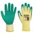 Portwest A150 Classic Grip latex kesztyű Sárga/Zöld - M