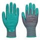 Portwest A313 Grip 15 érdesített nitril kesztyű (12 pár) Szürke/Zöld - L