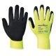 Portwest A340 Hi-Vis Grip védőkesztyű - Latex Sárga/Fekete - L
