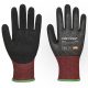 Portwest A671 CT200 AHR13 Latex vágásbiztos kesztyű Fekete/Piros - S