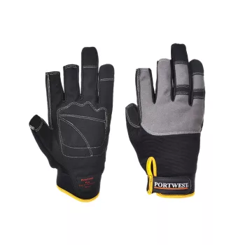   Portwest A740 Powertool Pro - Nagy teljesítményű védőkesztyű Fekete - M